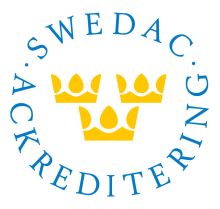Exting ackrediterat av SWEDAC som kontrollorgan trycksättning.